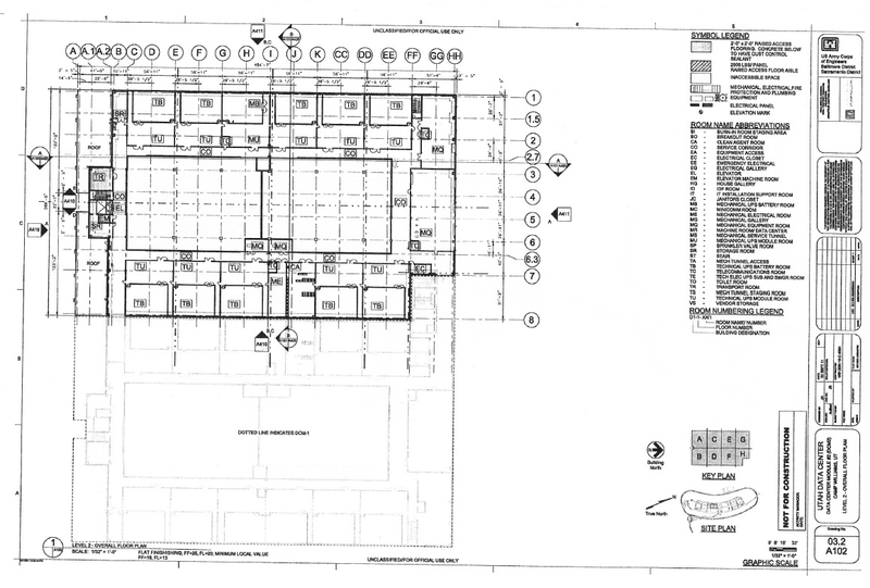 Illustration for article titled Check Out the Floor Plans For the NSA's Huge New Data Center in Utah